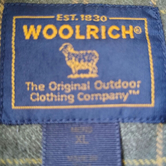 Woolrich Cotton.Button Down Shirt Light Moss Mens Size XL - Picture 4 of 5